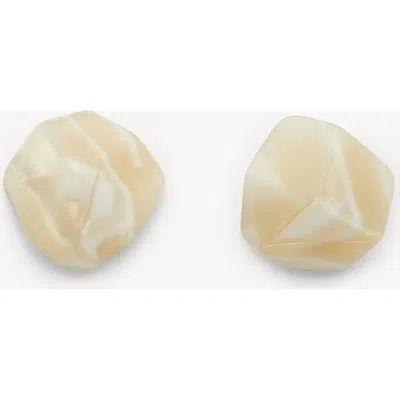 Machete Mini Sculpture Studs In Ivory