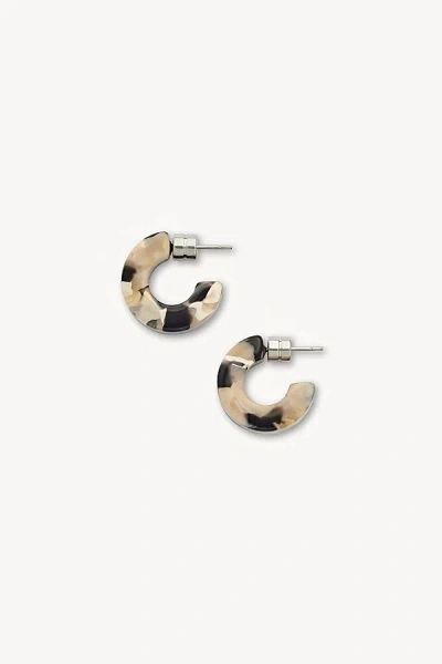 Machete Muse Hoop Earrings In Abalone, Women's At Urban Outfitters In Brown