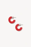 Machete Muse Hoop Earrings In Ruby, Women's At Urban Outfitters In Red