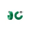 Machete Muse Hoops In Bright Green In Green