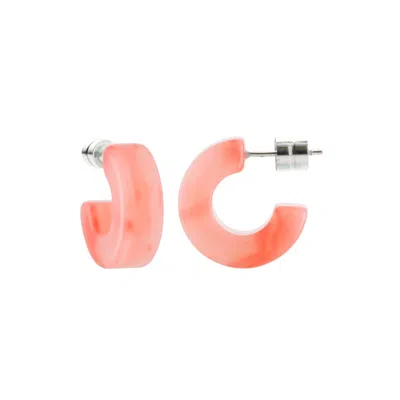 Machete Muse Hoops In Bright Pink In Orange