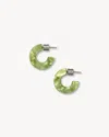 Machete Muse Hoops In Pistachio In White
