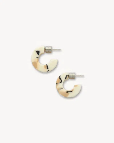 Machete Muse Hoops In Terrazzo In Neutral