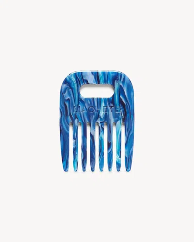 Machete No. 4 Comb In Capri In Blue
