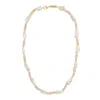 Machete Pearl & Bead Necklace In Beige