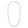 Machete Petite Coffee Bead Necklace In Silver In Multi
