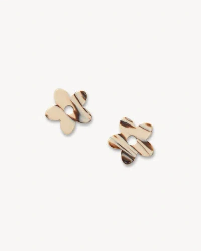 Machete Petite Flower Charms In Brown