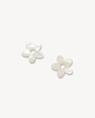 Machete Petite Flower Charms In White