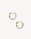 Machete Petite Wavy Hoops In Silver