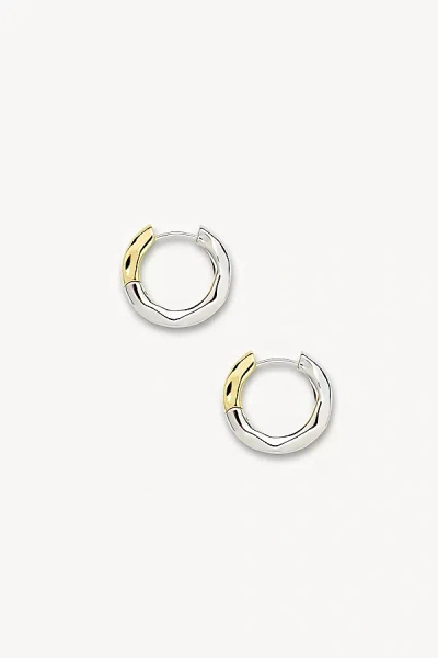 MACHETE PETITE WAVY MIXED METAL HOOPS IN SILVER/GOLD, WOMEN'S AT URBAN OUTFITTERS