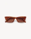 Machete Ruby Sunglasses In Dark Tortoise Stripe