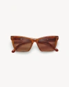 Machete Sally Sunglasses In Dark Tortoise Stripe