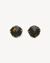 Machete Sculpture Studs In Dark Tortoise