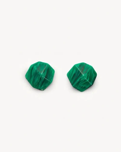 Machete Sculpture Studs In Malachite