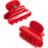 Machete Set Of 2 Heirloom Claw Clips In Red