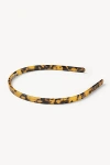 Machete Ultralight Thin Headband In Classic Tortoise, Women's At Urban Outfitters In Brown