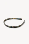 Machete Ultralight Thin Headband In Green Tortoise, Women's At Urban Outfitters