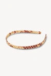Machete Ultralight Thin Headband In Tortoise Checker, Women's At Urban Outfitters In Multi