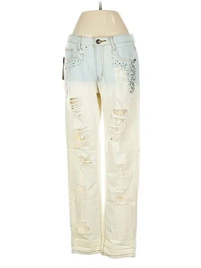 Pre-owned Machine Nouvelle Mode Jeans In Gold