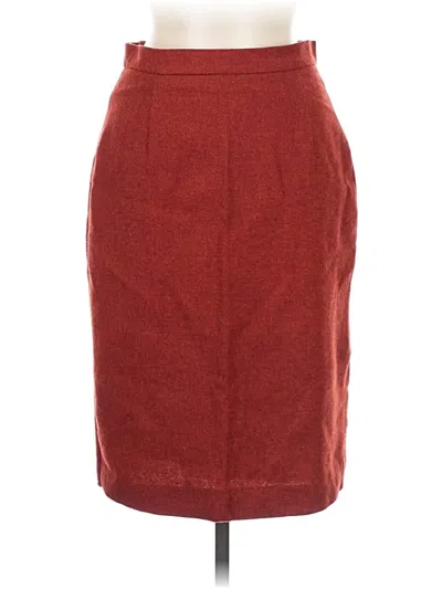 Pre-owned Machka Formal Skirt In Burgundy