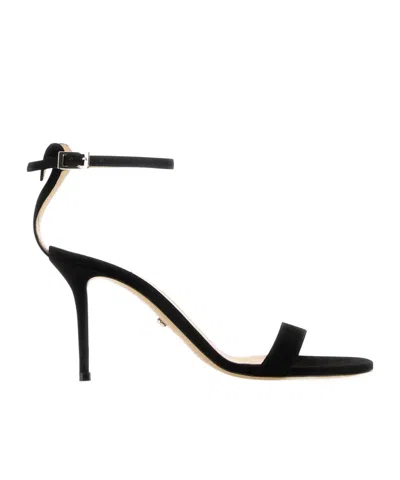 Machmach 90mm Suede Sandals In Black