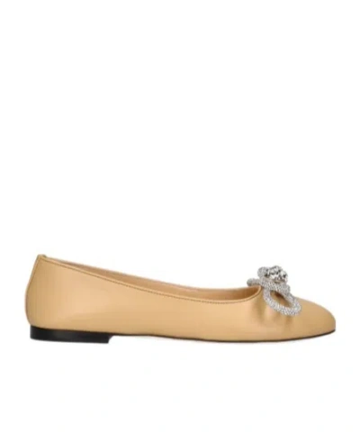 Machmach Ballet Shoes With Bows And Knots In Brown