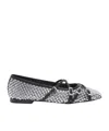 Machmach Buckle Ballet Shoes In Black