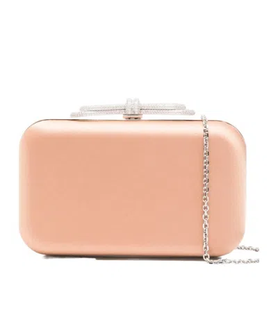 Machmach Crystal-decorated Clutch In Pink