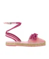 Machmach 'double Bow Pink Riviera' Espadrilles In Pink