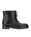 Machmach Leather Ankle Boots In Black