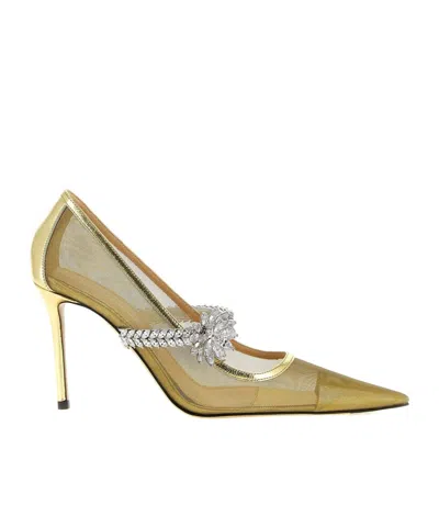 Machmach Mach  Mach Lotus Flower Mesh Heeled Pumps In Multi