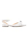 Machmach Pointed Flat Shoes In White
