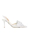 Machmach Pointed High-heeled Sandals In White