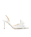 Machmach Pointed-toe High-heeled Sandals In White