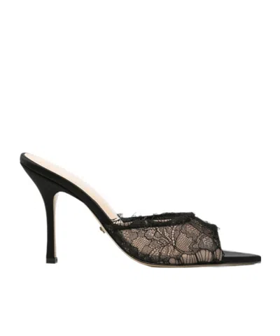 Machmach Pointed-toe High-heeled Sandals In Black