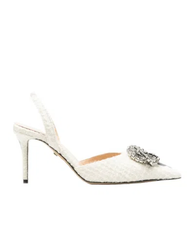 Machmach Pointed-toe High-heeled Sandals In Neutral
