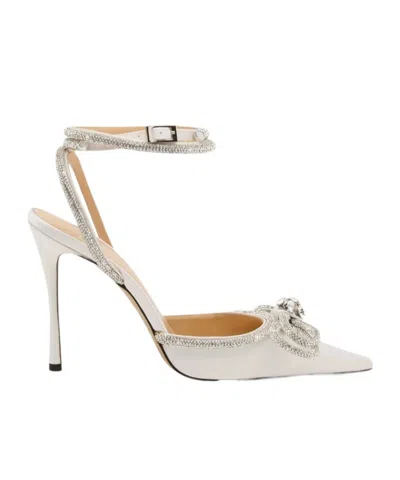Machmach Pointed-toe High-heeled Sandals In White