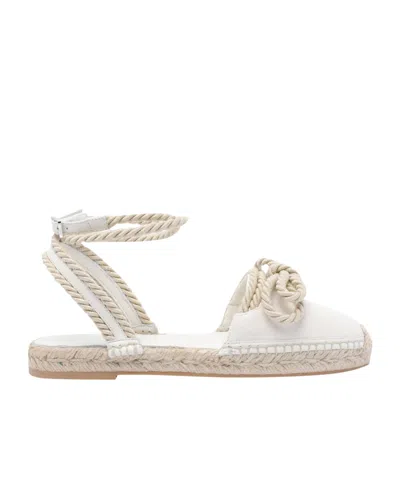 Machmach Slingback Flat Sandals In Nude