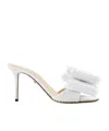 Machmach Solid Heeled Mules In White