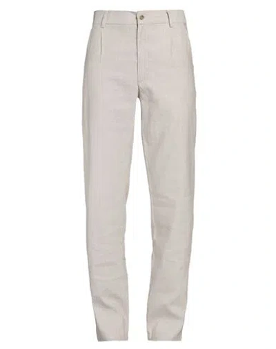 Maciel Man Pants Beige Size M Cotton, Linen