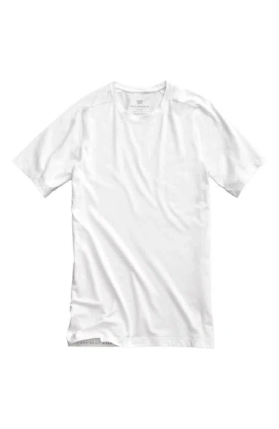 Mack Weldon 18-hour Jersey Crweneck T-shirt In White