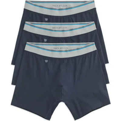 Mack Weldon 3-pack Cloud Fx Boxer Briefs In Blue
