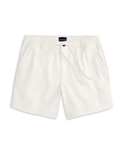 Mack Weldon 7 Stretch Twill Shorts In White