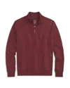Mack Weldon Ace Relaxed Fit Quarter Zip Sweater In Red