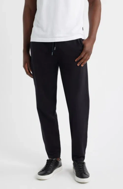 Mack Weldon Ace Stretch Cotton French Terry Sweatpants In Black