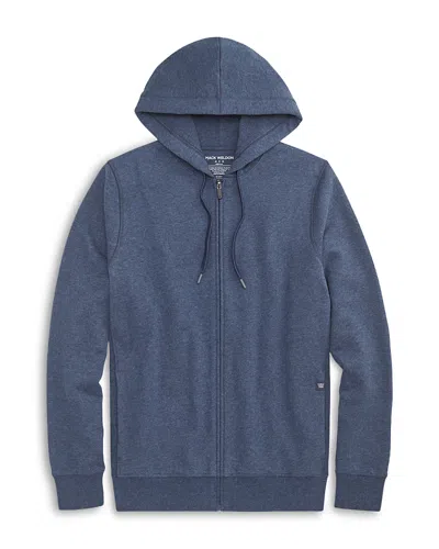 Mack Weldon Ace Zip Front Hoodie In Blue