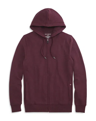 Mack Weldon Ace Zip Front Hoodie In Purple Potion Heather