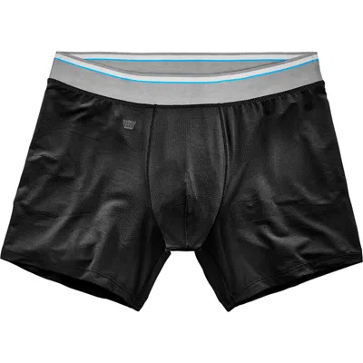 Mack Weldon Airknitx Hd Performance Boxer Briefs In Black