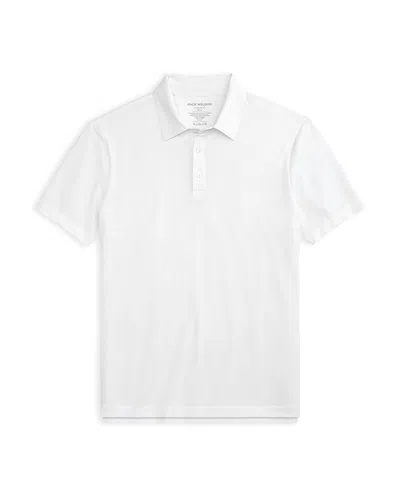 Mack Weldon Airknitx Performance Polo Shirt In Bright White