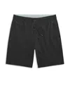 Mack Weldon Atlas Drawstring Shorts In True Black